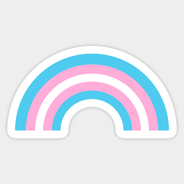 Transgender Rainbow Sticker by epiclovedesigns